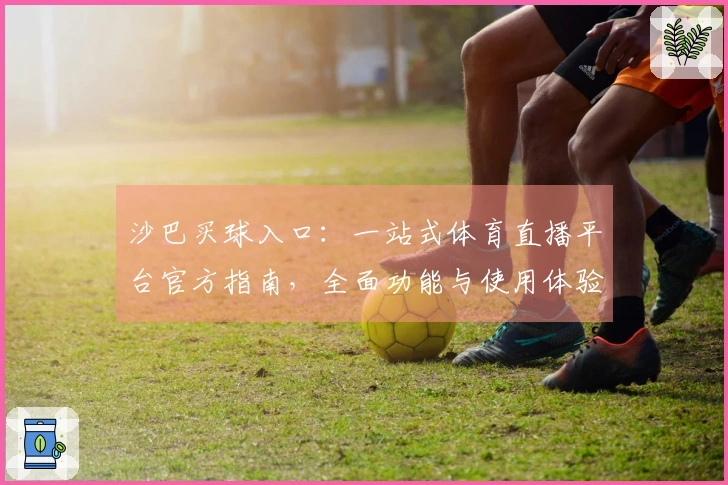 沙巴买球入口：一站式体育直播平台官方指南，全面功能与使用体验介绍